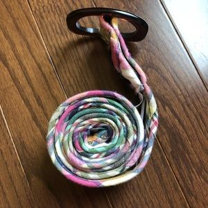 J.Crew S/M 100% cotton madras belt